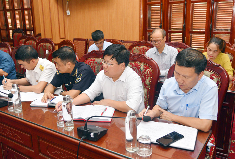 Đại diện lãnh đạo sở, ngành, địa phương của tỉnh dự Hội nghị. Kiểm toán 3.jpg