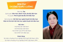 Nhà thơ Dương Khâu Luông với những vần thơ thơm hương bjoóc mạ