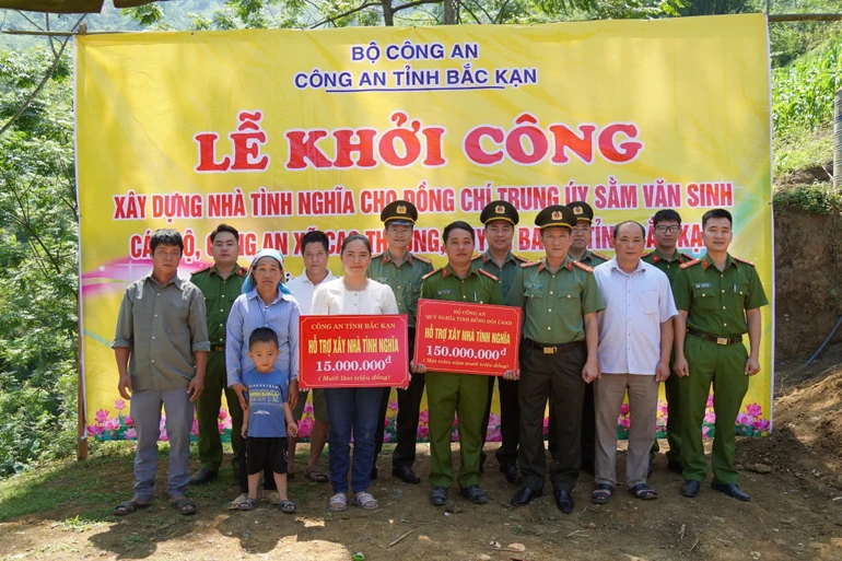 Bắc Kạn: Khởi công xây dựng nhà tình nghĩa tặng cán bộ Công an