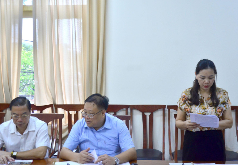 Đại diện Sở NN&PTNT làm rõ một số nội dung về thực hiện các dự án liên kết, dự án cộng đồng. chi thuy.jpg