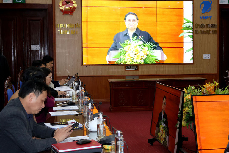 Thủ tướng Phạm Minh Chính phát biểu tại hội nghị trực tuyến ngành Nông nghiệp. sep-chinh.jpg