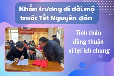 Cần khẩn trương di dời mộ trước Tết Nguyên đán vì lợi ích chung