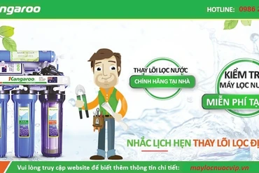 Máy lọc nước Tuấn Hưng: Địa chỉ mua lõi lọc Kangaroo chính hãng