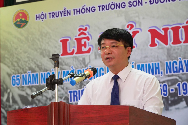 Đồng chí Nông Quang Nhất, Phó Chủ tịch UBND tỉnh phát biểu tại buổi lễ. 00.jpg