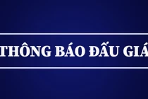 Thông báo đấu giá quyền khai thác khoán sản cát sỏi Bản Giác