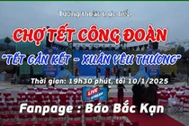 [Livestream] Khai mạc Chợ tết Công đoàn tỉnh Bắc Kạn năm 2025