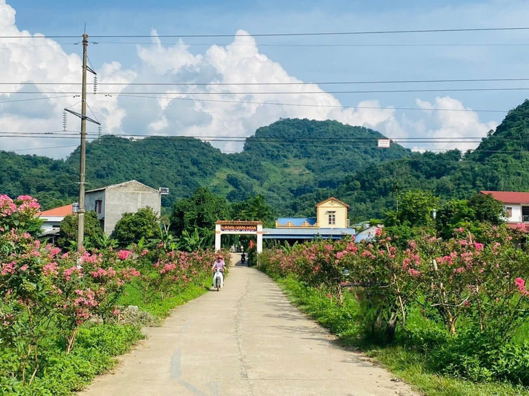 Một tuyến đường nông thôn ở xã Cao Kỳ, huyện Chợ Mới. a1-ntm.jpg