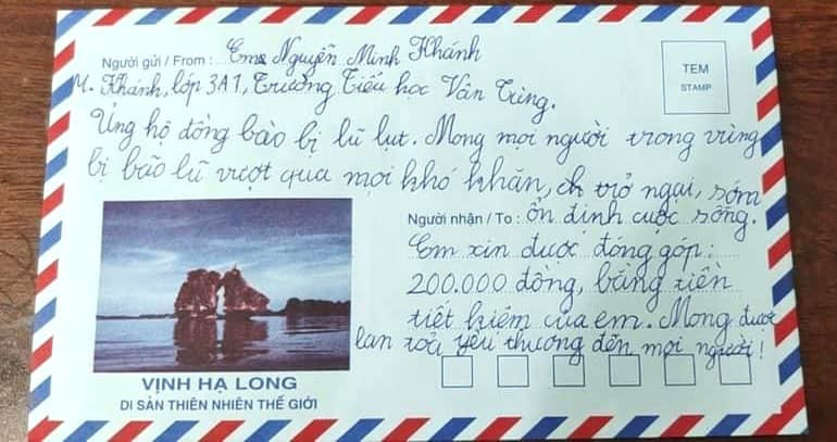 Lời động viên và phần quà nhỏ của các em học sinh Trường TH Vân Tùng (Ngân Sơn). 459584877_3139297592872437_7228136184736817527_n.jpg
