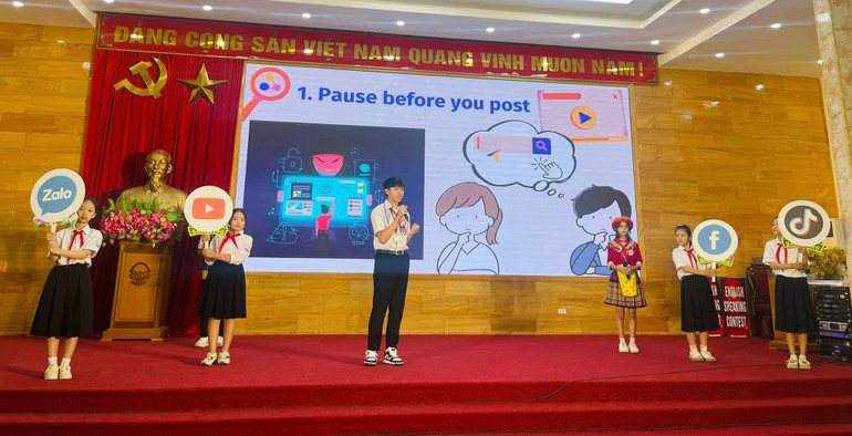 Phần thi Nhà hùng biện xuất sắc của khối THCS. 465903314-122140123874332488-7877604983339263674-n.jpg