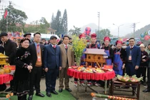 Sôi nổi Hội thi giã bánh giầy tại Hội Xuân ATK Chợ Đồn năm Ất Tỵ 2025
