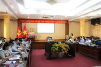 Đồng chí Đỗ Thị Hiền, Giám đốc Sở Văn hóa, Thể thao và Du lịch báo cáo tiến độ triển khai các hoạt động.