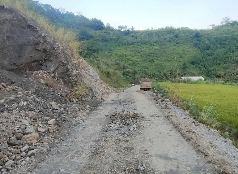 Quốc lộ 279 đoạn Km57+350 – Km59+320 thuộc địa phận thôn Khuổi Hao, xã Cao Thượng huyện Ba Bể hiện đã được lưu thông. b9cad739dd067b582217.jpg