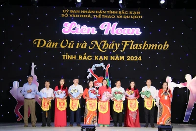 Khai mạc Liên hoan dân vũ và nhảy flashmob tỉnh Bắc Kạn năm 2024