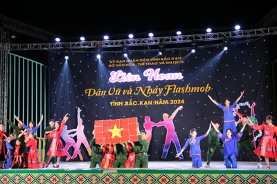 Đêm diễn thứ 2 Liên hoan dân vũ và nhảy flashmob tỉnh Bắc Kạn 