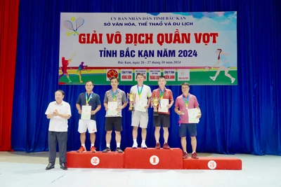 Bế mạc giải vô địch quần vợt tỉnh Bắc Kạn năm 2024