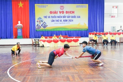 Giải vô địch trẻ và thiếu niên đẩy gậy quốc gia: Nơi tinh thần thể thao dân tộc tỏa sáng