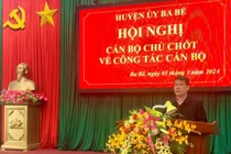 Ba Bể tổ chức Hội nghị cán bộ chủ chốt, xin ý kiến giới thiệu nhân sự kiện toàn chức danh Phó Chủ tịch UBND huyện 