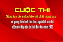 Điều chỉnh địa chỉ nhận tác phẩm dự thi sáng tạo tác phẩm báo chí về gương điển hình tiên tiến tỉnh Bắc Kạn