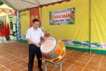 Lãnh đạo tỉnh dự Lễ khai giảng tại Trường Tiểu học và Trung học cơ sở Liêm Thủy