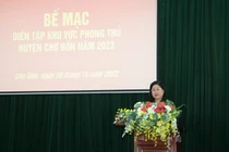 Bế mạc Diễn tập khu vực phòng thủ huyện Chợ Đồn năm 2023