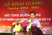 Quang cảnh lễ khai giảng