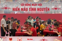 Bắc Kạn: Sôi động ngày hội hiến máu tình nguyện