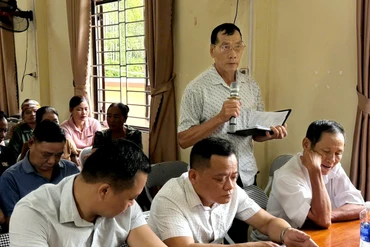Đồng chí Hoàng Thu Trang, Phó Chủ tịch UBND tỉnh tiếp xúc cử tri tại xã Nguyên phúc