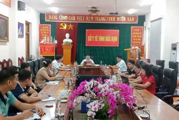 Tại đầu cầu Sở Y tế Bắc Kạn có đại diện lãnh đạo Sở Y tế; lãnh đạo Trung tâm Kiểm soát bệnh tật tỉnh cùng các khoa, phòng có liên quan tham dự.