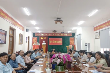 Đại biểu dự tại điểm cầu Sở Y tế tỉnh Bắc Kạn