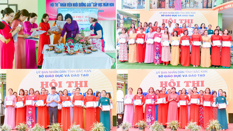 Lãnh đạo Hội Khuyến học tỉnh, Công đoàn ngành Giáo dục và Đào tạo tỉnh và nhà tài trợ tặng quà cho các thí sinh. Lãnh đạo Hội Khuyến học tỉnh, Công đoàn ngành Giáo dục và Đào tạo tỉnh và nhà tài trợ tặng quà cho các thí sinh.