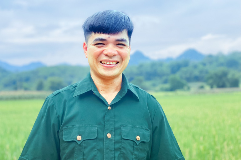 Ông Mã Thiêm Hóa, Chủ tịch Hội Cựu chiến binh xã Trần Phú, (Na Rì). 2.jpg