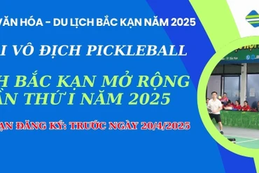 Giải Pickleball Bắc Kạn mở rộng 2025: Hạn đăng ký trước ngày 20/4