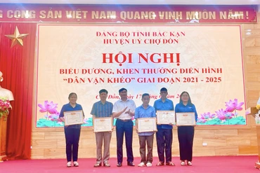 Chợ Đồn biểu dương điển hình “Dân vận khéo” giai đoạn 2021 - 2025