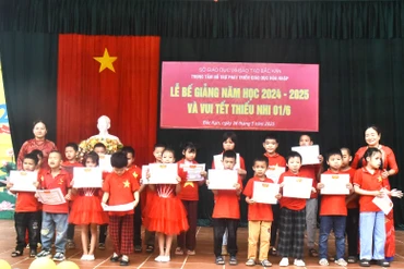 Trung tâm Hỗ trợ phát triển giáo dục hòa nhập tỉnh Bắc Kạn bế giảng năm học 2024-2025