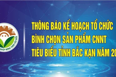 Thông báo kế hoạch tổ chức bình chọn sản phẩm CNNT tiêu biểu tỉnh Bắc Kạn năm 2022