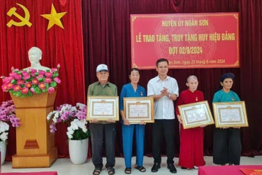 Lễ trao tặng, truy tặng Huy hiệu Đảng đợt 02/9/2024