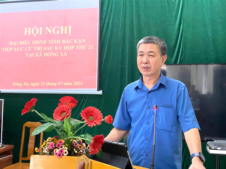 Ông Hà Văn Tiến, Giám đốc Sở Văn hóa, Thể thao và Du lịch tỉnh trả lời ý kiến, kiến nghị thuộc thẩm quyền. C2DCA11F-507A-4863-BCD0-78A0B26C170B.jpeg