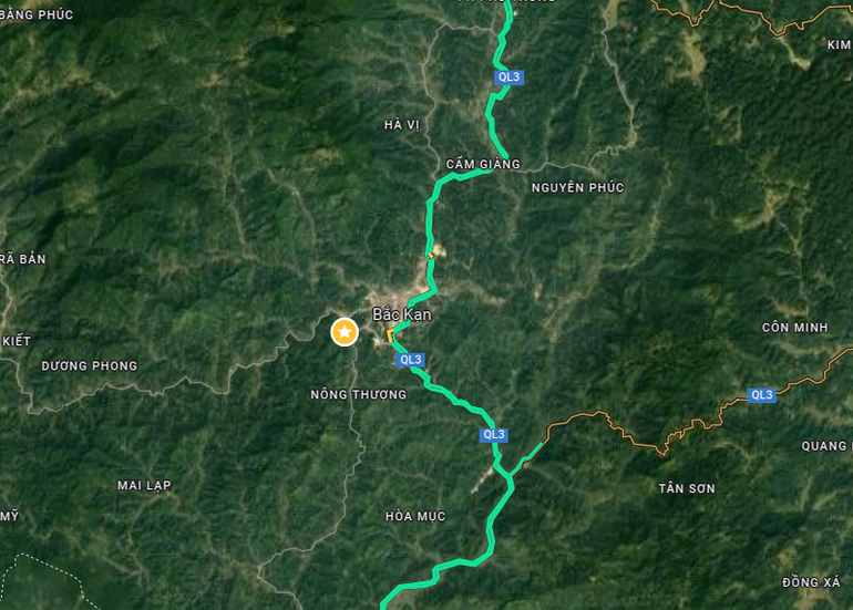 Tiềm năng phát triển không gian đô thị của thành phố Bắc Kạn bám dọc hướng tuyến QL3.