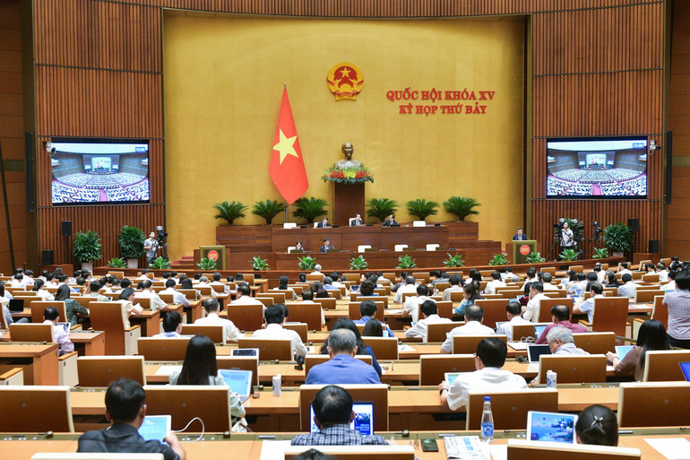 Quang cảnh phiên họp Quốc hội chiều 21/6. Chieu 21.jpg