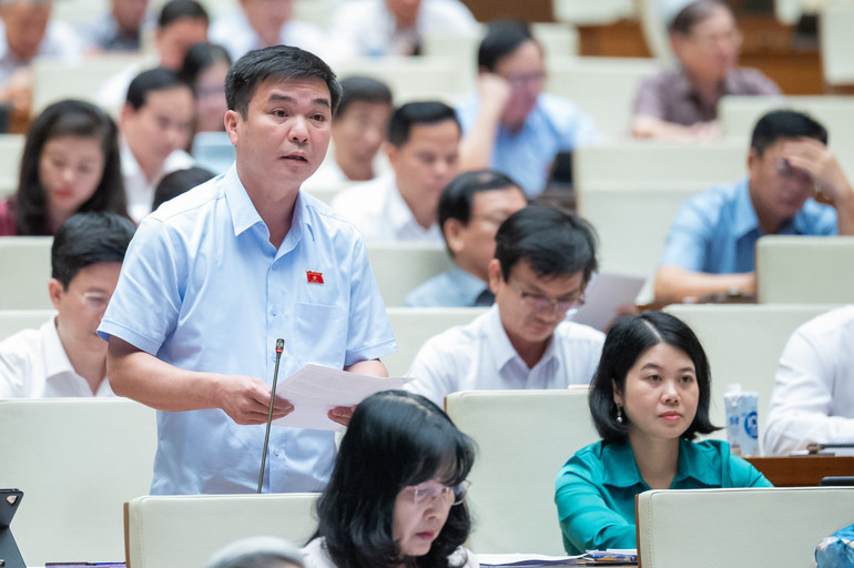 Đại biểu Hà Sỹ Huân, Giám đốc Sở Nông nghiệp và phát triển nông thôn tỉnh Bắc Kạn phát biểu thảo luận. 03.jpg