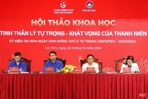 Hội thảo khoa học "Tinh thần Lý Tự Trọng – Khát vọng của thanh niên”