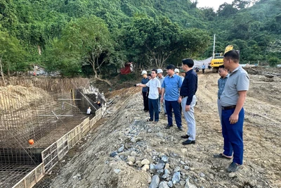 Phó Chủ tịch UBND tỉnh Nông Quang Nhất kiểm tra tiến độ các dự án đầu tư vốn ngân sách Trung ương