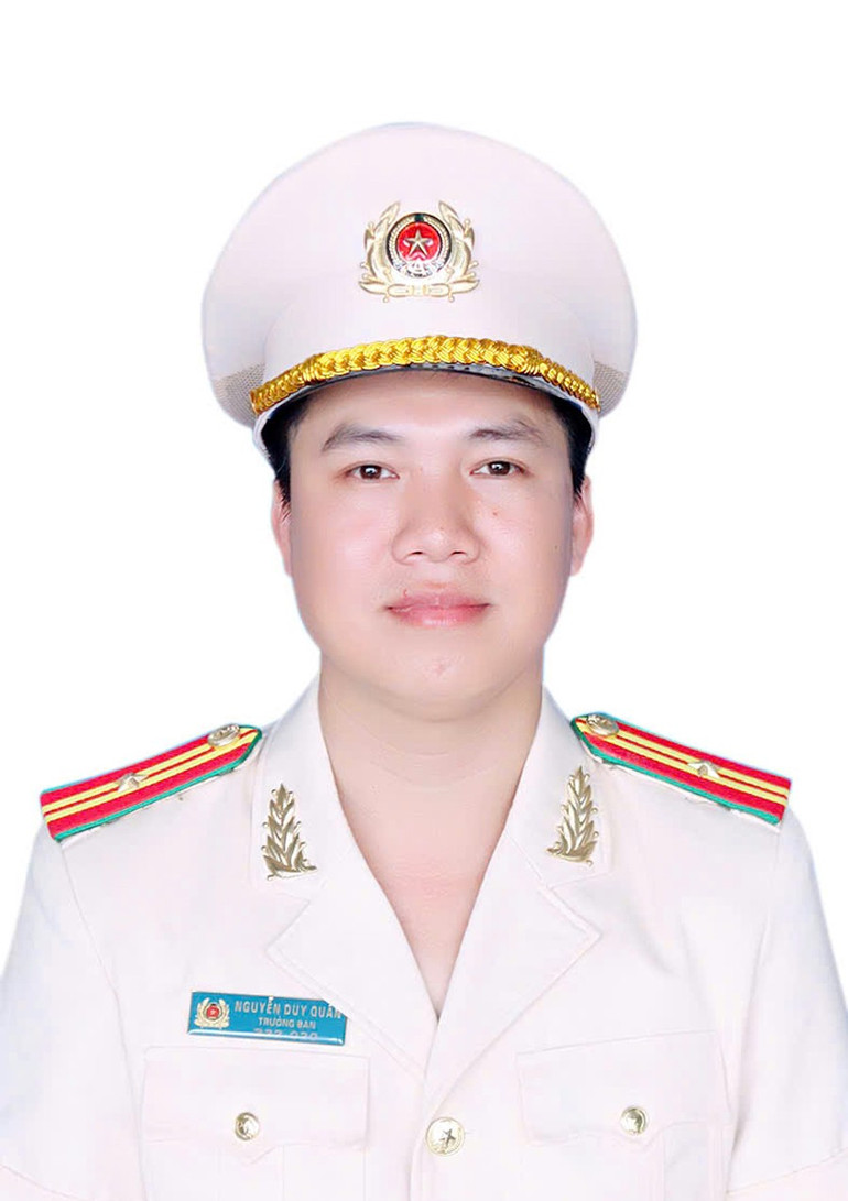 Thiếu tá Nguyễn Duy Quân, Ủy viên Ban Chấp hành Đảng bộ Công an tỉnh. 41842579.jpg