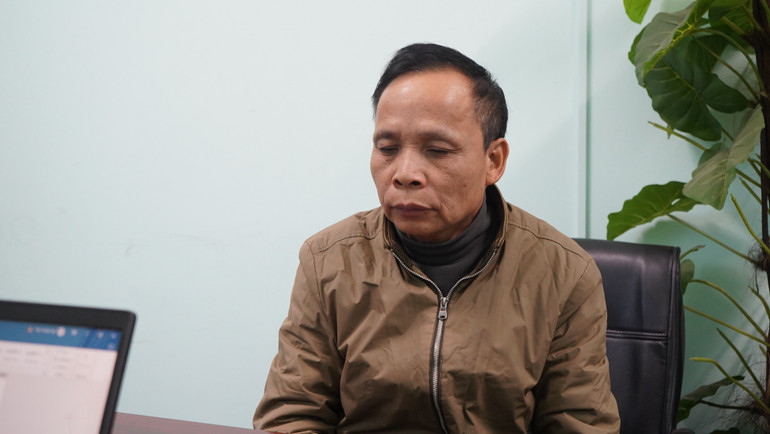 Đối tượng Vũ Đình Thái tại cơ quan Công an. doi-tuong-vu-dinh-thai-tai-co-quan-cong-an.jpg