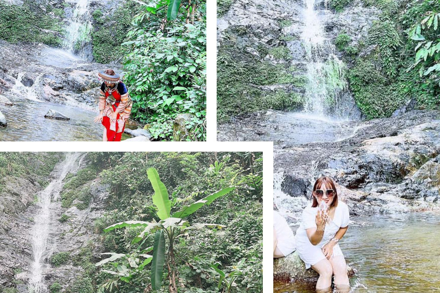 Thác Pù Lầu thu hút nhiều người đến tham quan, trải nghiệm.