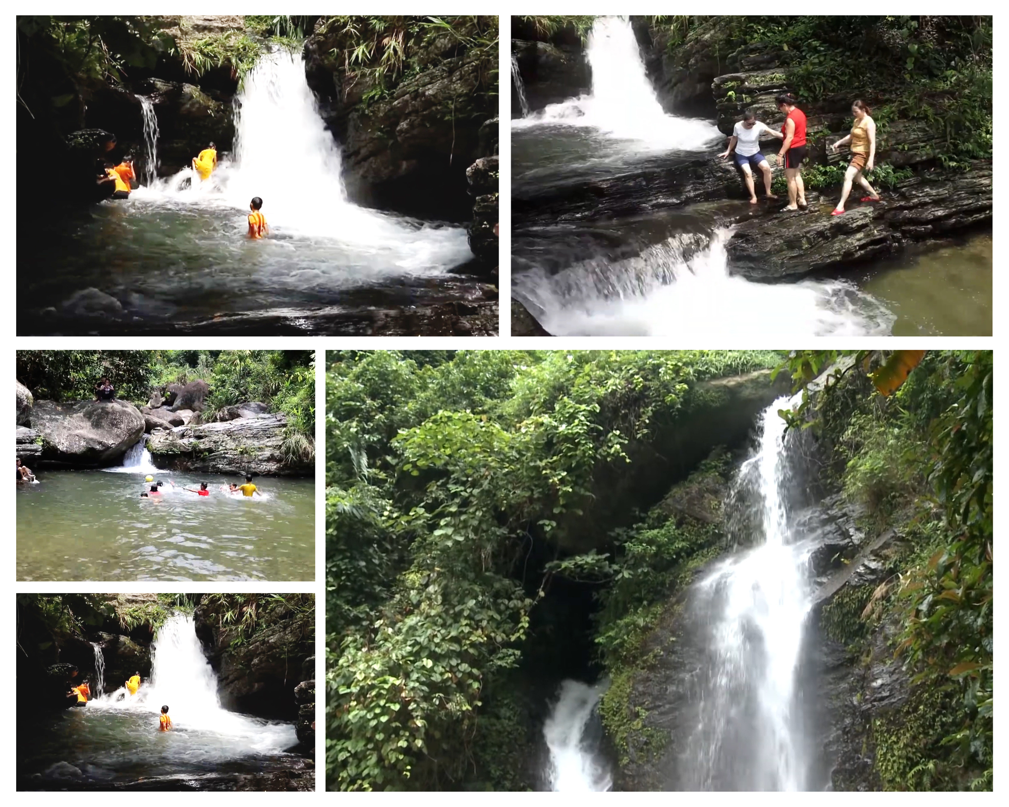 Vẻ đẹp của thác nước Vằng Áng, xã Vi Hương (Bạch Thông).