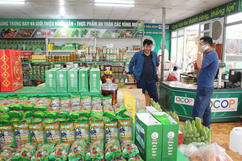 Điểm trưng bày, giới thiệu và bán sản phẩm OCOP, sản phẩm đặc sản vùng miền, tổ 9A, phường Đức Xuân, TP Bắc Kạn luôn đông khách. img-9595.jpg