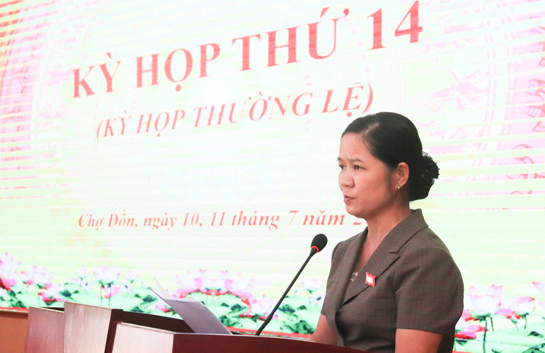 Bà Ma Thị Na, Phó Bí thư Thường trực Huyện ủy, Chủ tịch HĐND huyện Chợ Đồn. CD24.jpg