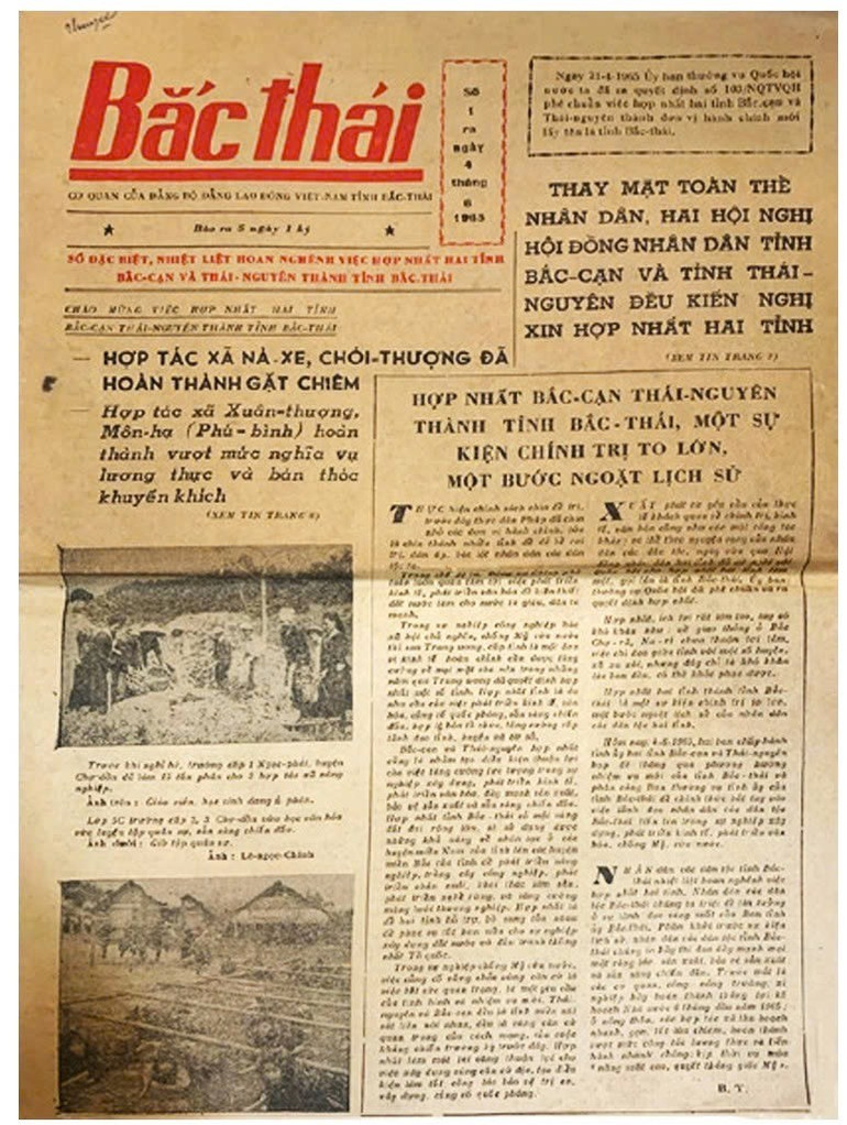 Báo Bắc Thái số 1 ra ngày 04/6/1965. img-0965.jpg