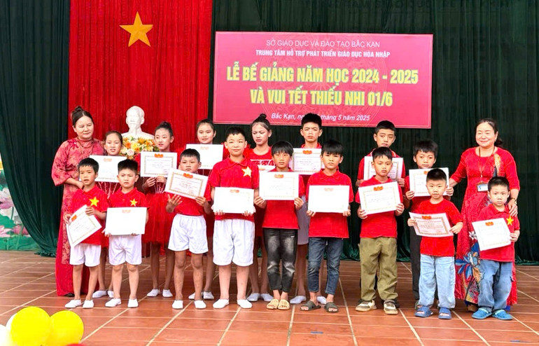 Lãnh đạo Trung tâm tặng Giấy khen cho các học sinh có thành tích học tập, rèn luyện tốt. z6639791942567-e136189f86c6cc1be080143bc6ab6f9d.jpg